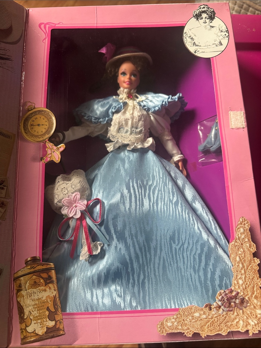 Barbie Blue and Pink Victorian Style Doll